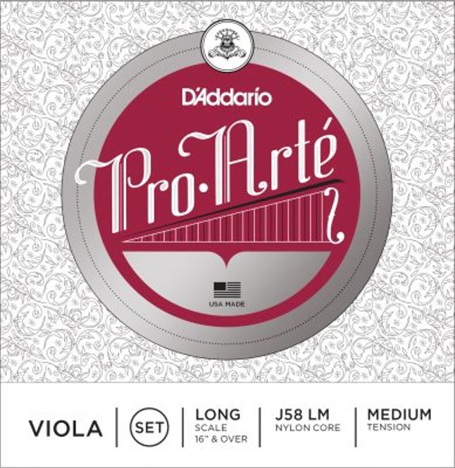 Hovedbilde DADDARIO Pro Arte J58LM Strengesett Bratsj