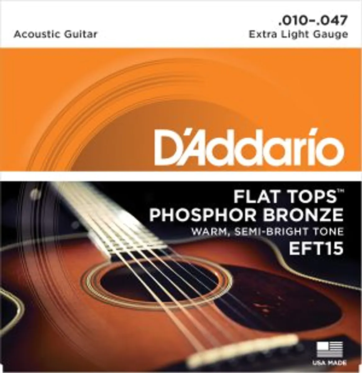 DADDARIO Strengesett for Akustisk Gitar EFT15