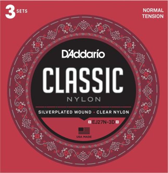 Hovedbilde DADDARIO EJ27N-3D Strengesett Klassisk Gitar