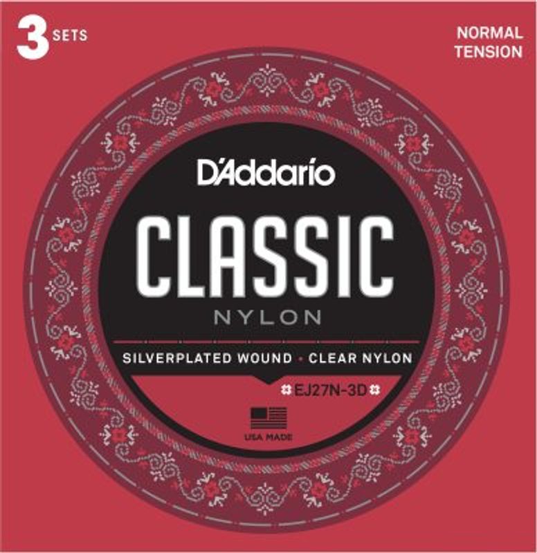 DADDARIO EJ27N-3D Strengesett Klassisk Gitar