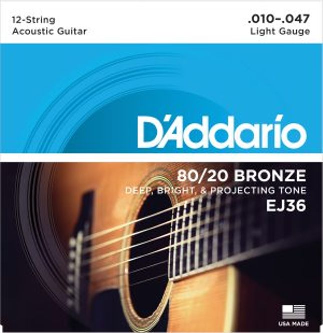 Hovedbilde DADDARIO EJ36 Strengesett Akustisk Gitar