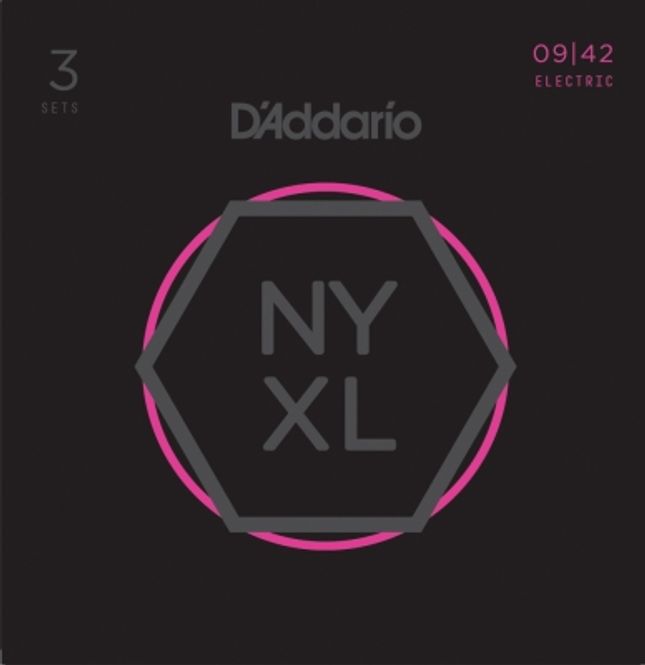 Hovedbilde DADDARIO NYXL0942-3P Strengesett El-Gitar