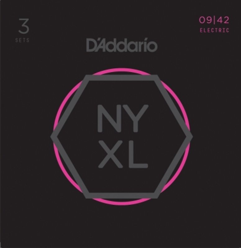 DADDARIO NYXL0942-3P Strengesett El-Gitar