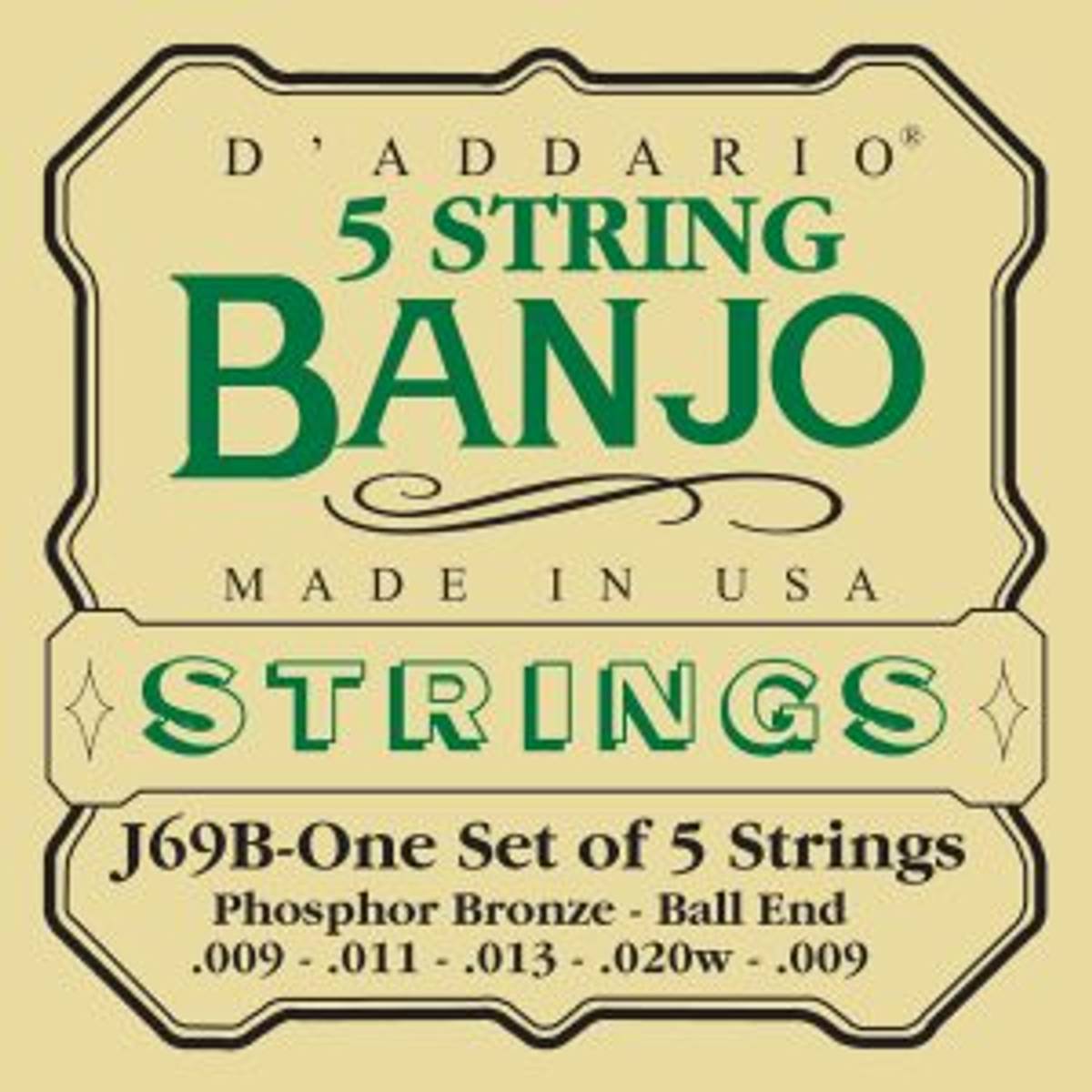 DADDARIO Strengesett for Banjo EJ69B