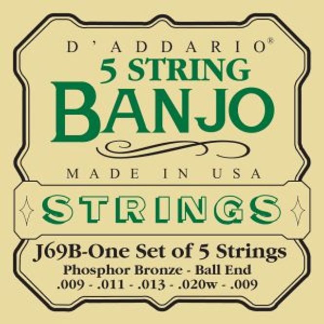 Hovedbilde DADDARIO EJ69B Strengesett Banjo