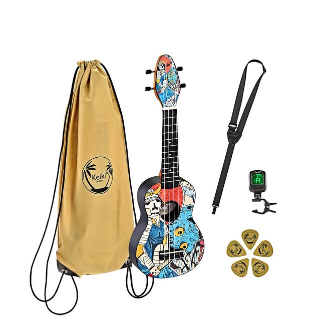 Hovedbilde ORTEGA Keiki K2-SP Soprano Ukulele Pakke Spaceman