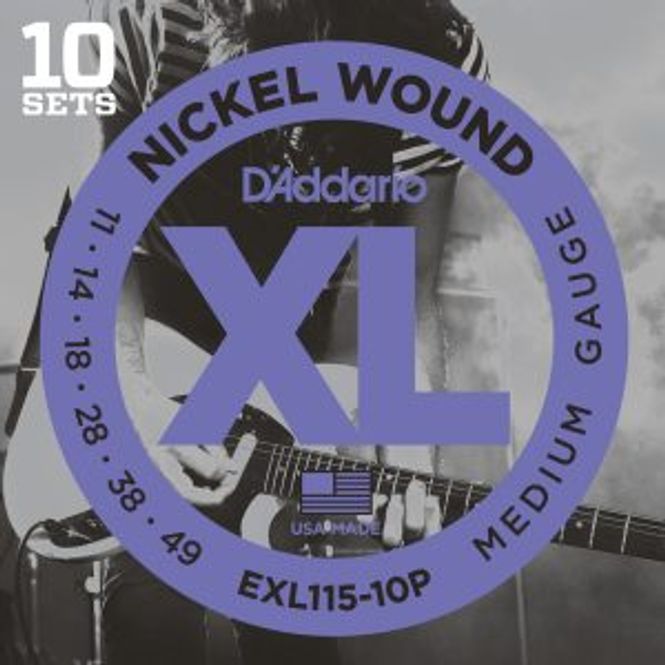 Hovedbilde DADDARIO EXL115-10P Strengesett El-Gitar