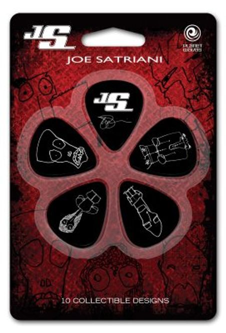 Hovedbilde DADDARIO 1CBK2-10JS Plekterpakke Joe SatrianiBlack Light 0,46 mm 10 pcs 1CB
