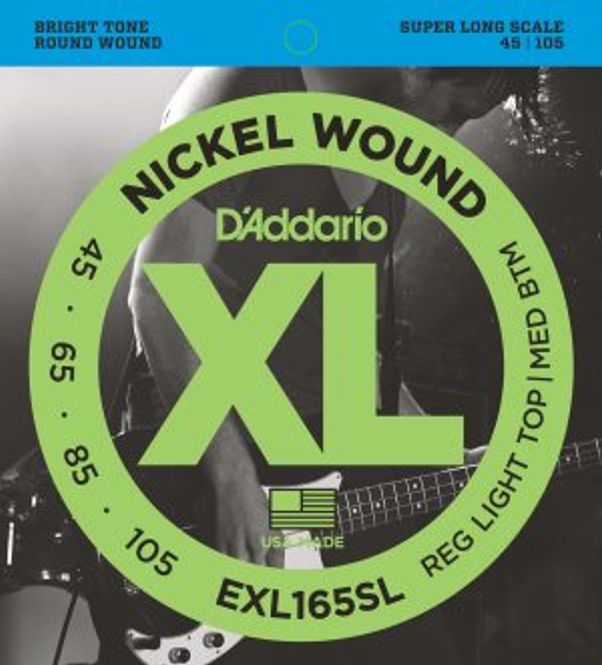 Hovedbilde DADDARIO EXL165SL Strengesett El-Bass