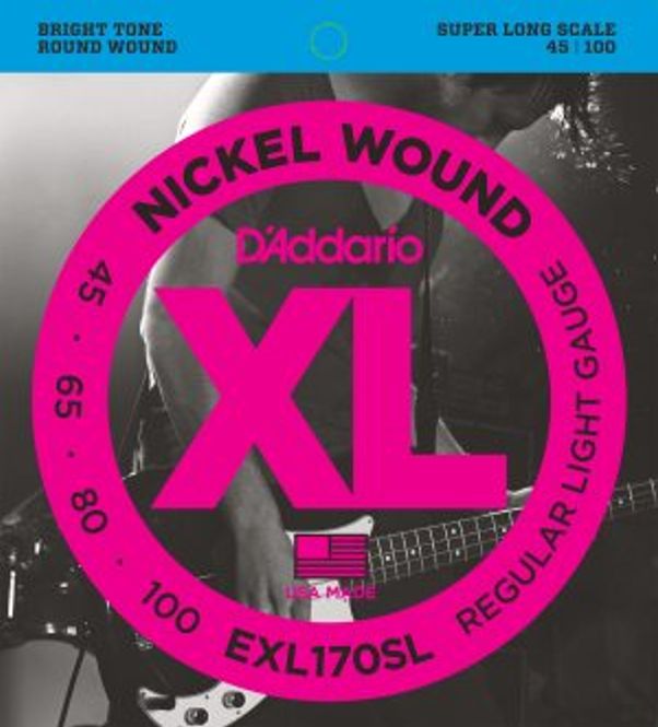Hovedbilde DADDARIO EXL170SL Strengesett El-Bass