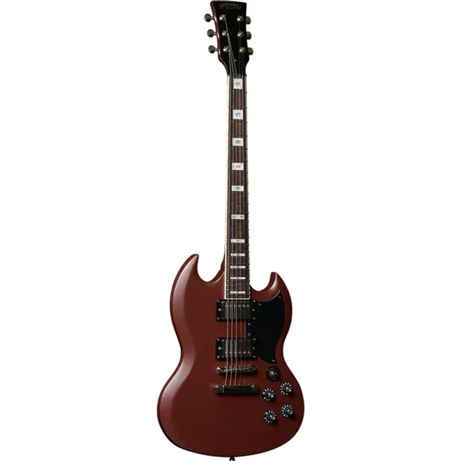 Hovedbilde SANTANA El-Gitar Draco Standard MOR Maroon Oak Red