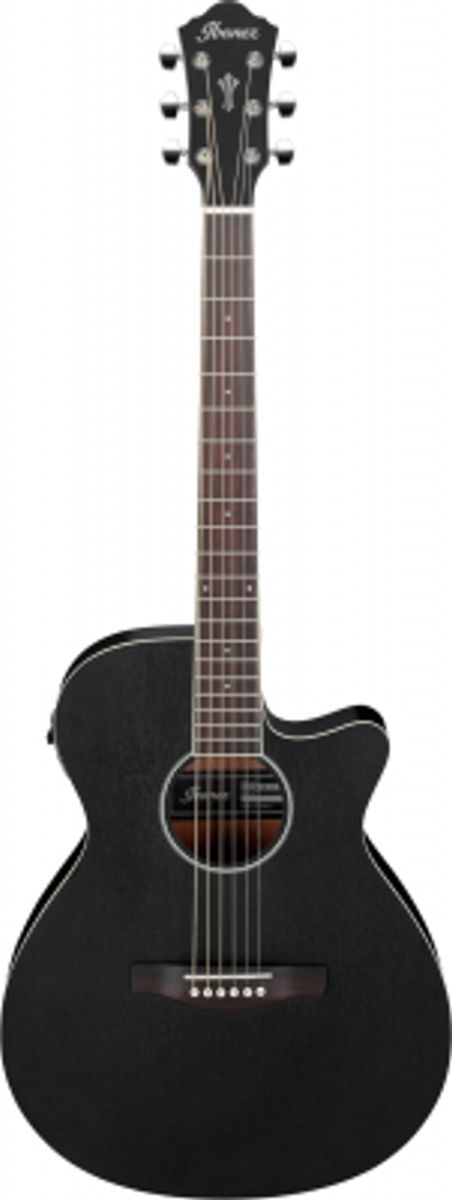 IBANEZ AEG7MH-WK (Weathered Black Open Pore). Western gitarr med mik.