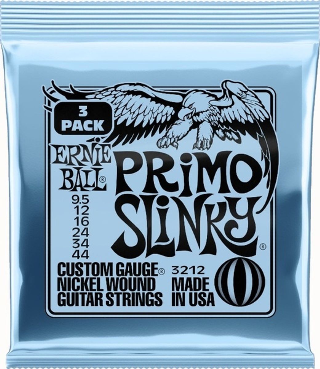 ERNIE BALL El-Gitar Strengesett Primo Slinky Nickel EB-2212